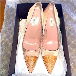 - Prada stunning ,crocodile ,nude sat…